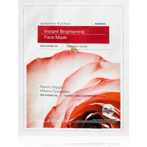 Korres Wild Rose sheet maska za blistav ten 20 ml Cijene