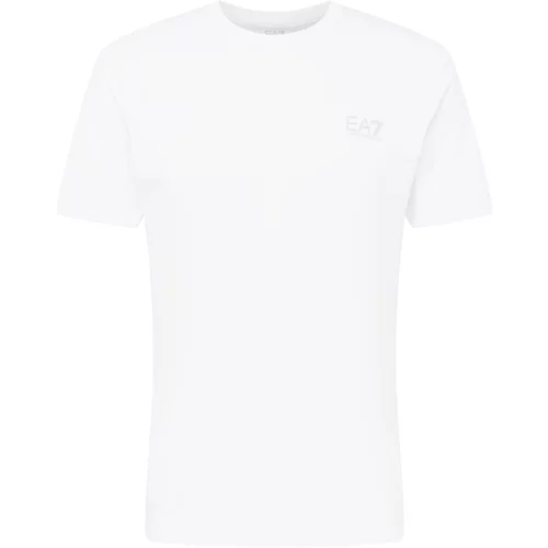 Ea7 Emporio Armani Funkcionalna majica siva / bela