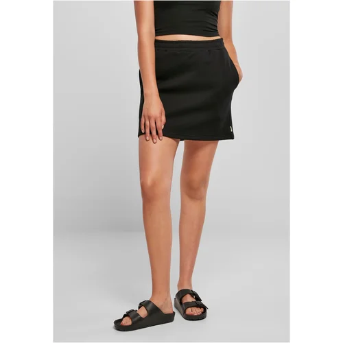 UC Ladies Women's organic terry mini skirt black