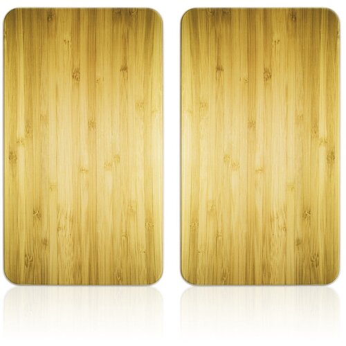 Maximex Zaštitni poklopci za štednjak u setu od kaljenog stakla 2 kom 52x30 cm Wooden – Cijene