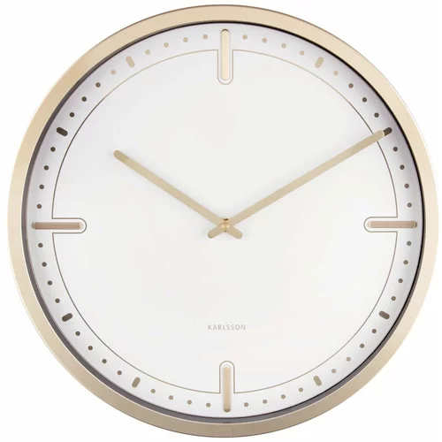 Karlsson white Wall Clock točkice, Ø 42 cm