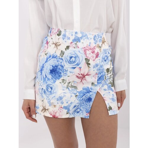 Italy Moda Skirt-DHJ-SD-A8933.12-white-blue Cene