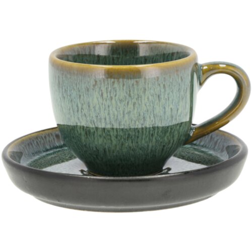 Bitz Zelena keramička šalica za espresso 70 ml Green/Black – Cene