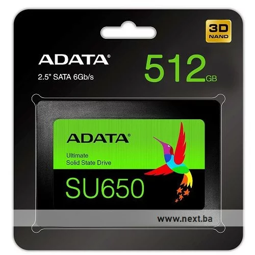 Adata SSD 512GB ADATA SU650 SATA 3D Nand 2.5"