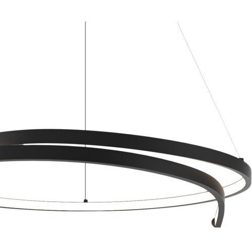  LED luster na sajli LORENZO LED/35W/230V crna Slike