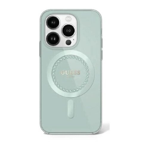 Guess OVITEK IMPL RHINESTONES ZA MAGSAFE ZA IPHONE 16 PRO ZELEN OVITEK, (21898966) Cene