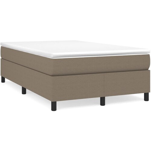 VidaXL Box spring postelja z vzmetnico taupe 120x190 cm blago Slike