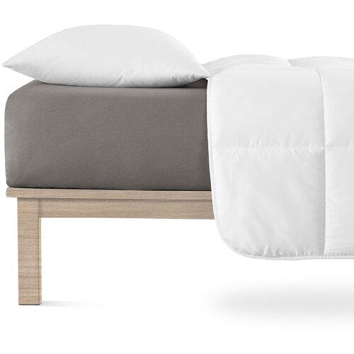 Andrea Simone Temno siva napenjalna rjuha iz jerseyja 90x200 cm Boxspring – Cene
