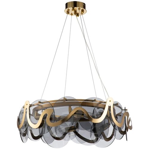 Toolight Viseća Stropna Lampa APP1545-8CP Bru&amp;scaron;eno Zlato / Sivo Slike