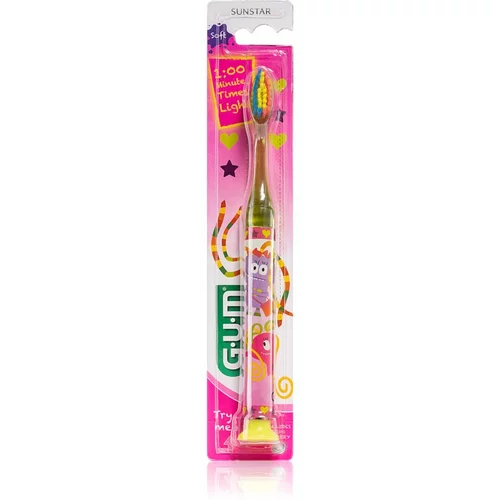 GUM Kids Toothbrush četkica za zube za djecu s vakuumskim držačem 1 kom
