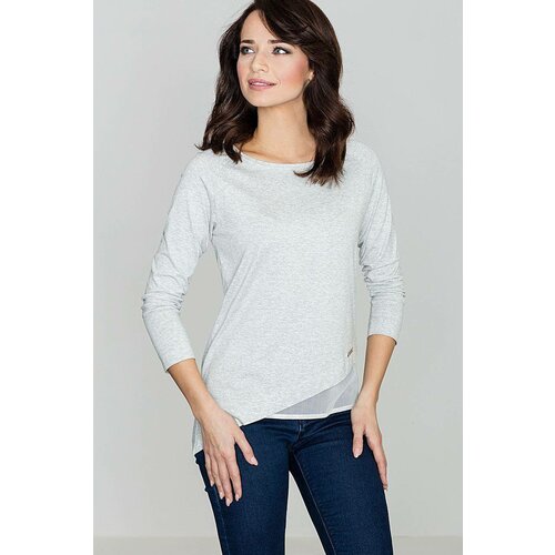 Lenitif Asymmetrical blouse gray Slike