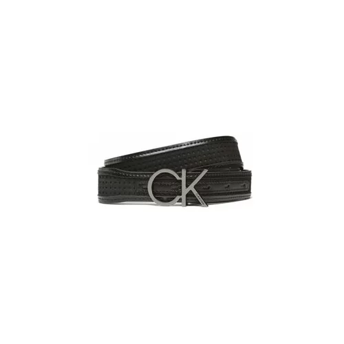 Calvin Klein Ženski pas Re-Lock Insert 3 Cm Perf Belt K60K610497 Črna