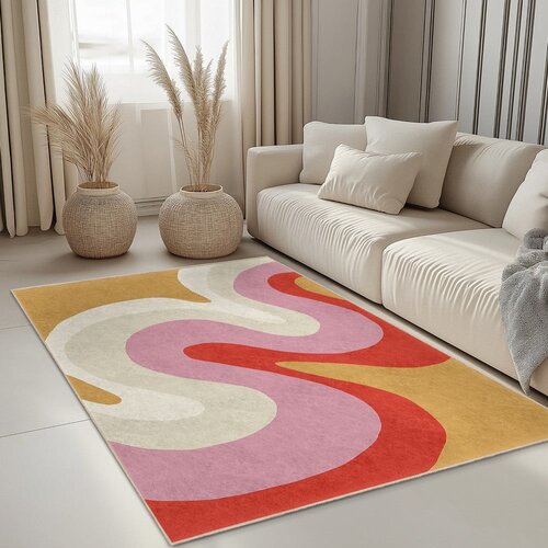 Mila Home Rumen/rožnat pralen tekač 60x230 cm Raspberry Creamsicle &amp;ndash; Slike