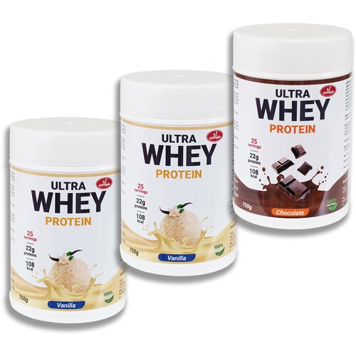 Olympic Ultra Whey protein 750g Vanila, Vanila, Čokolada, 3 komada Cene