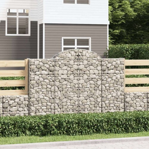  Obokane gabion košare 6 kosov 200x50x140/160cm pocinkano železo Cene