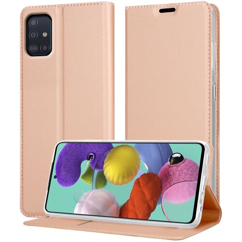 Cadorabo Case, združljiv s Samsungom v elegantnem rosă &permil; Gold - za&scaron;čitni pokrov z magnetnim zapiranjem, stoječo funkcijo in režo za kartico, (20694606) Cene