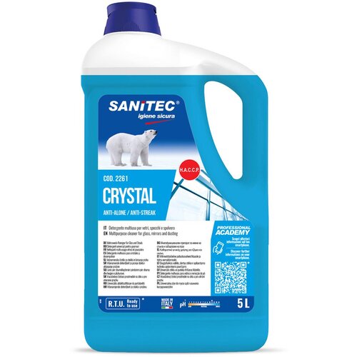 SANITEC čistilo za steklo in krom sanitec crystal vetri (5 l) Slike
