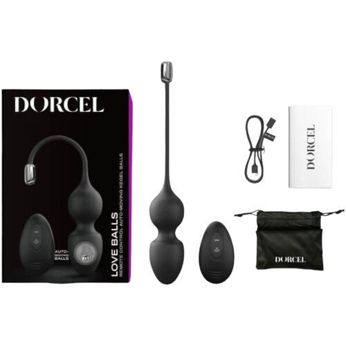Dorcel Love Balls - bežična, radio magnetska gejša lopta duo (crna) Cijene