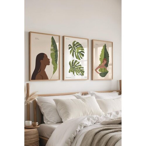 WALLXPERT &Ccedil;-300618 - 5070 multicolor dekorativni set slika (3 komada) Cene