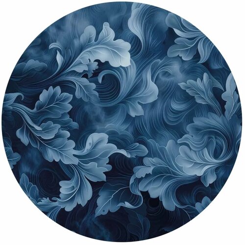  Okrugla fototapeta - Dense dark blue abstract ornaments 280x280 Cene
