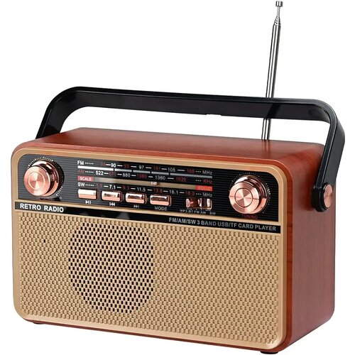  AM/FM/SW Retro Radio Small, Kitchen Radio Nostalgia Radio with Bluetooth, Supports USB/TF/AUX Function, Simple Radio for Seniors Slike
