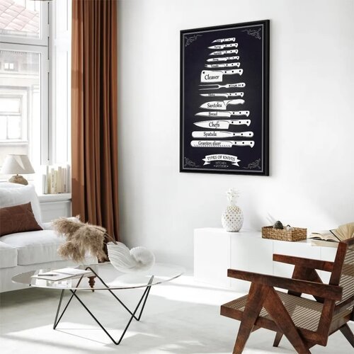  Slika - Kitchen Collection (1 Part) Vertical 40x60 U crnom drvenom okviru Slike