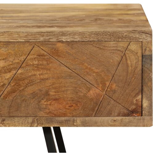  Pisaći stol s ladicama od masivnog drva manga 110 x 50 x 76 cm Slike
