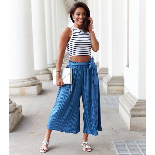 UR/CEO Blue wide pleated pants Artemio Cijene