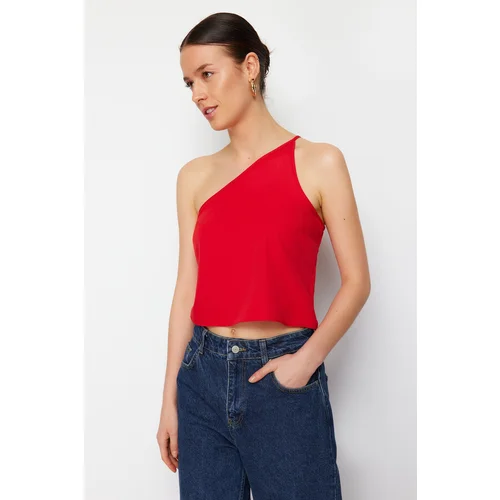 Trendyol Red Single Strap Woven Blouse