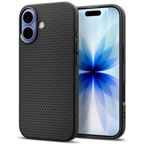 Spigen - Liquid Air maska za iPhone 17 Pro ACS09942 - Mat crna Slike