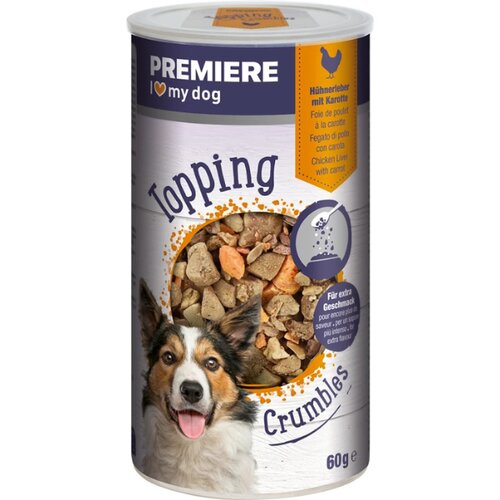 Premiere poslastica za pse Topping Crumble piletina 60 g Slike