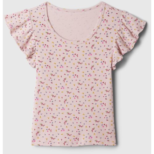 GAP Floral ribbed T-shirt - Girls Cijene