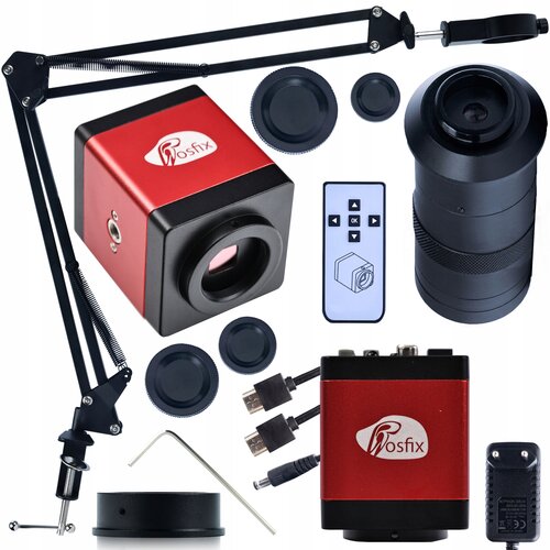Rosfix draco pro kmdrp-hdmi-vga digitalni mikroskop s kamero z nastavljivim nosilcem in objektivom ODM-100X, (22084127) Slike