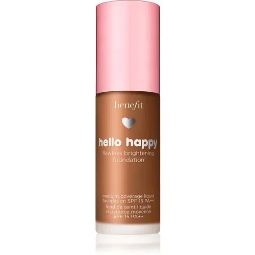 Benefit Hello Happy Flawless Brightening Foundation posvjetljujući tekući puder SPF 15 nijansa 11 Dark Neutral 30 ml