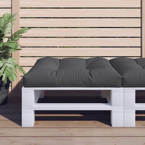 VidaXL Jastuk za palete crni 70 x 70 x 12 cm od tkanine Slike