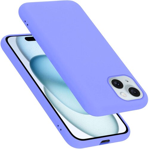 Cadorabo Ohi&amp;scaron;je je združljivo z Apple iPhone 15 in tekoča svetlo vijolična - Za&amp;scaron;čitni ovitek iz prožnega silikona TPU, (20860337) Slike