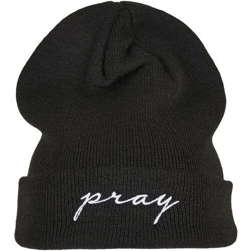 MT Accessoires Pray Embroidery Beanie Black/White Slike