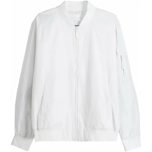 Bershka Prijelazna jakna bijela
