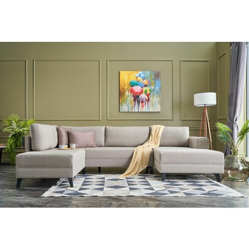 efsun - cream cream corner sofa-bed Slike