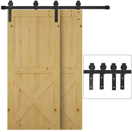  Kompletni set kliznih vrata 200 cm okov za klizna vrata tračnica za klizna vrata sustav kliznih vrata za drvena klizna vrata Slike