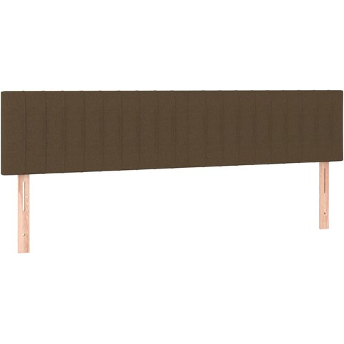 Maison Chic Posteljno vzglavje - Vzglavna omarica 2 kosa temno rjav 80x5x78/88 cm blago, (22077673) Cene
