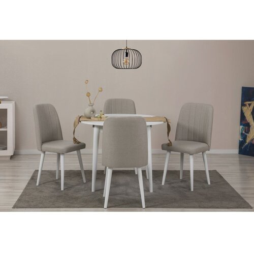 Woody Fashion Set Trpezarijski sto i 4 trpezarijske stolice Vina 0900, Roza Cijene