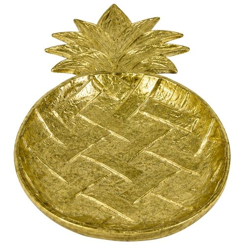 Signes Grimalt Posode za ključe Velik Pladenj Ananas Zlat Pozlačena Slike