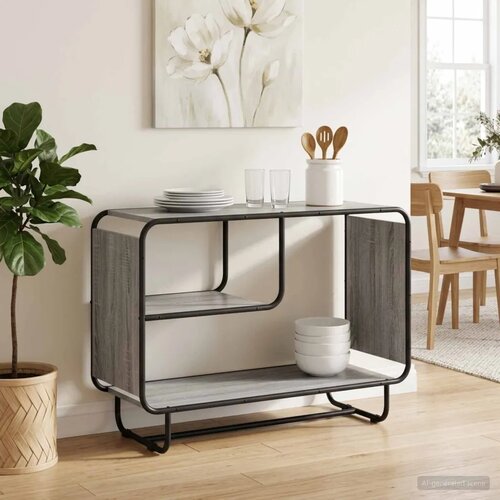  Komoda Siva Sonoma 93 5 x 37 5 x 64 5 cm Konstruirano drvo - Siva Sonoma 93 5 x 37 5 x 64 5 cm Cene