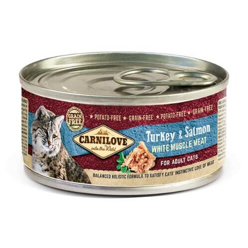 Carnilove cat wmm adult - puran &amp;amp; losos, 100g 100 g Slike