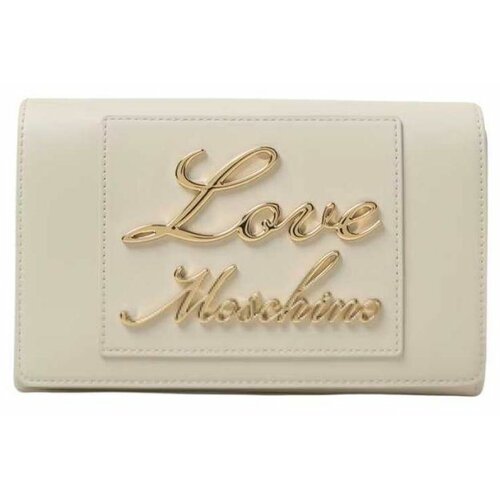 Love Moschino - - Bež torbica sa zlatnim logom Cene