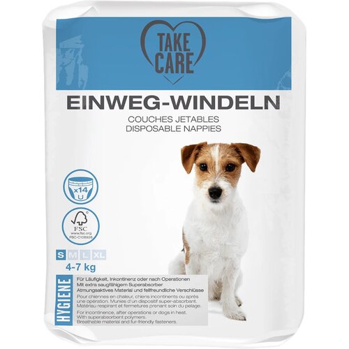Take Care pasje plenice S črne 5&ndash;11 kg, 14 kosov Cene