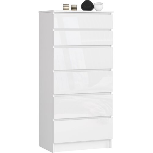 AKORD KOMODA K60 6SZ CLP BELO SJAJ, (21702963) Slike