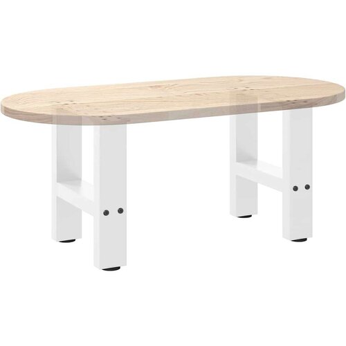  Noge za stolić bijele 2 kom 30x(30-31) cm čelik Slike
