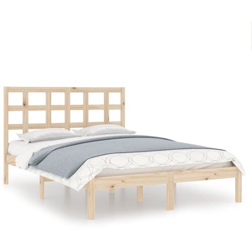 VidaXL Posteljni okvir iz trdnega lesa 135x190 cm, (20907358) Slike